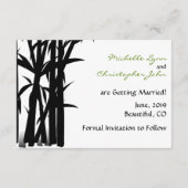 Panda's en Bamboe Huwelijk Save the Date (Achterkant)