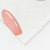 Pandas en hart fleece deken (Hoek)