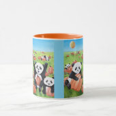 Panda's en pompoenen Herfst Mok (Midden)