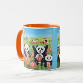 Panda's en pompoenen Herfst Mok (Voorkant links)