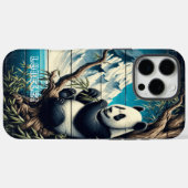 Panda's Forest Hideaway: Bamboe Verrukking Case-Mate iPhone Case (Achterkant (horizontaal))