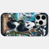 Panda's Forest Sanctuary: Bamboe Voeding Case-Mate iPhone Case (Achterkant (horizontaal))