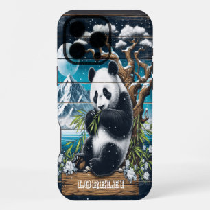 Panda's Forest Sanctuary: Bamboe Voeding iPhone 16 Pro Max Hoesje