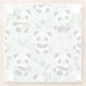 Pandas Glazen Onderzetter (Achterkant)