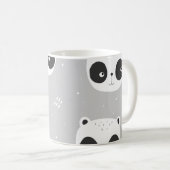 Pandas grijs koffiemok (Voorkant rechts)