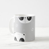 Pandas grijs koffiemok (Voorkant links)