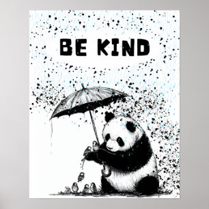 Panda's Haven: Wees aardig tegen gevederde vriende Poster