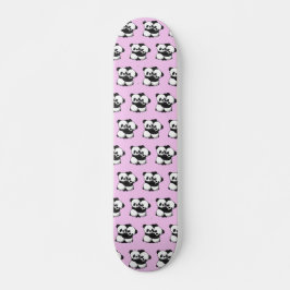 Pandas Hugging Skateboard