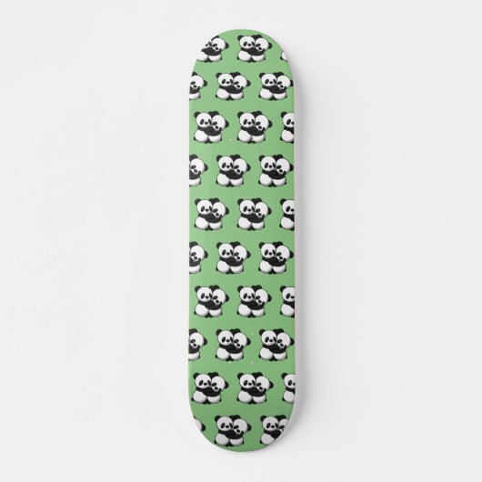 Pandas Hugging Skateboard (Voorkant)