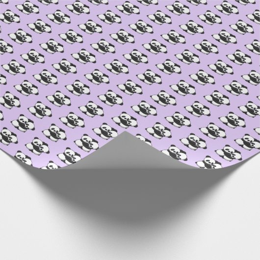 Pandas Hugging Wrapping Paper Cadeaupapier (Hoek)