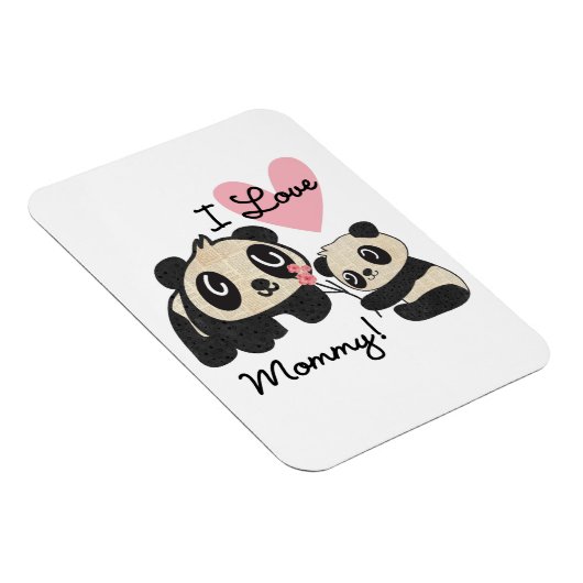 Panda's I de Mama van de Liefde Magneet (Rechterzijde)