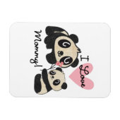 Panda's I de Mama van de Liefde Magneet (Horizontaal)