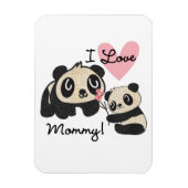 Panda's I de Mama van de Liefde Magneet (Verticaal)