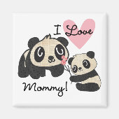 Panda's I de Mama van de Liefde Magneet (Voorkant)