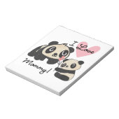 Panda's I de Mama van de Liefde Notitieblok (Linkerzijde)