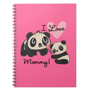 Panda's I de Mama van de Liefde Notitieboek