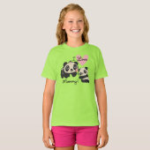 Panda's I de Mama van de Liefde T-shirt (Voorkant volledig)