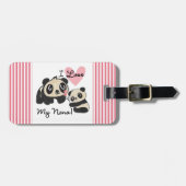 Panda's I houden van Mijn Nana Bagagelabel (Voorkant horizontaal)