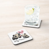 Panda's I houden van Mijn Nana Bier Onderzetter (Rechterzijde)