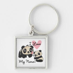 Panda's I houden van Mijn Nana Sleutelhanger
