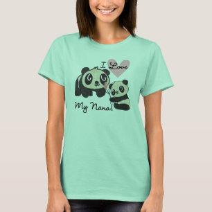 Panda's I houden van Mijn Nana T-shirt