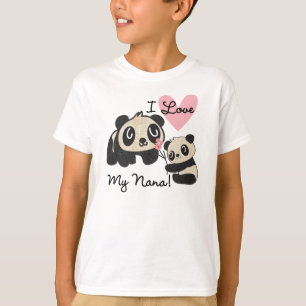 Panda's I houden van Mijn Nana T-shirt