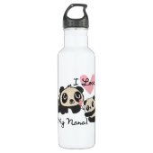 Panda's I houden van Mijn Nana Waterfles (Voorkant)