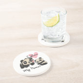 Panda's I houden van Mijn Nana Zandsteen Onderzetter (Zijkant)