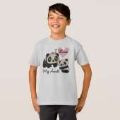 Panda's I houden van Mijn Tante T-shirt (Voorkant volledig)