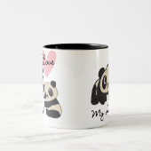 Panda's I houden van Mijn Tante Tweekleurige Koffiemok (Center)