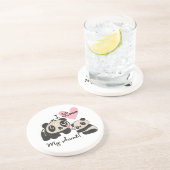 Panda's I houden van Mijn Tante Zandsteen Onderzetter (Zijkant)