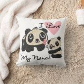 Pandas I Love My Nana Kussen (Deken)