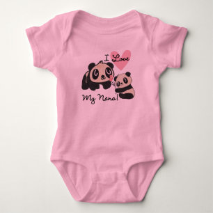Pandas I Love My Nana Romper