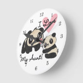 Pandas Ik hou van mijn tante Ronde Klok (Hoek)
