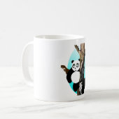 Pandas in een boom koffiemok (Voorkant links)