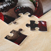 Panda's in een glazen hart legpuzzel (Zijkant)