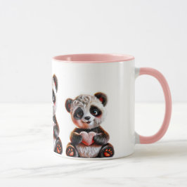 Pandas in het hart. mok