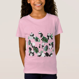 Pandas in het oerwoud t-shirt