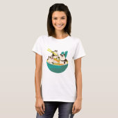 Panda's in Ramen T-shirt (Voorkant volledig)