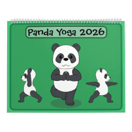 Panda's in Yoga Posities Kalender