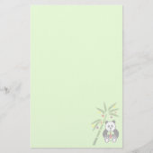 Panda's kerstmaaltijd briefpapier (Voorkant)