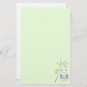 Panda's kerstmaaltijd briefpapier (Voorkant / Achterkant)