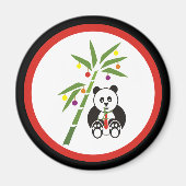 Panda's kerstmaaltijd! magneet (Voorkant)
