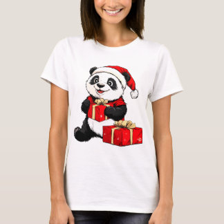 Panda's Kerstmis T-shirt