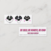 Pandas Kindness Kaarten Mini Visitekaartje (Voorkant / Achterkant)