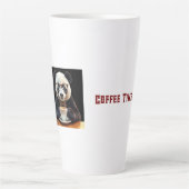 Panda's koffiepauze latte mok (Voorkant)