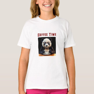 Panda's koffiepauze t-shirt