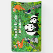 Pandas Lady Amherst's Pheasants Red Pandas Bamboo Spandoek (Verticaal)