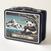 Panda's Mountain Perch: Bamboo Repose (Voorkant)