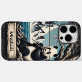 Panda's Mountain Perch: Bamboo Repose Case-Mate iPhone Case (Achterkant (horizontaal))